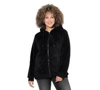 Ulla Popken Sweatjacke, Teddyware Sweatshirts zippés, Noir, 50-52 Femmes