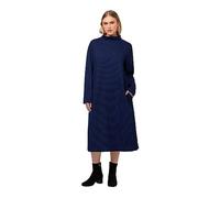 Ulla Popken Sweatkleid, Struktur Robes, Titane/Bleu, 56-58 Femme