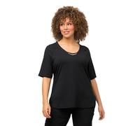 Ulla Popken T- Shirt Anti-UV 50, Noir, 60-62 Femme