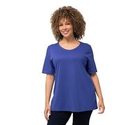 Ulla Popken T- Shirt Basique, Bleu/Violet, 52/54 FR Femme