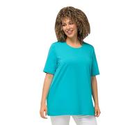 Ulla Popken T- Shirt, Ligne A, Col Rond, Manches Mi-Longues, Theodore River, 48-50 Femme