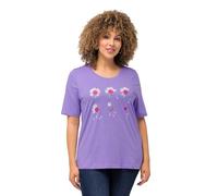 Ulla Popken T- Shirt Magie des Fleurs, Lilas, 48-50 Femme