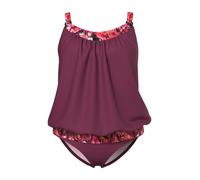 Ulla Popken Tankini rouge / rouge foncé / noir / blanc, Taille XL-XXL