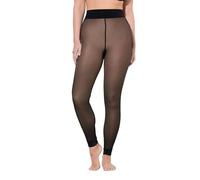 Ulla Popken Thermo-Leggings, Fleece-innenseite, Breiter Bund, 80den - Legging Thermique, intérieur en Polaire, Taille Large, 80 Deniers - Classique - Femme