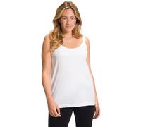 Ulla Popken Top Spaghetti T-Shirts, Blanc Neige, 64-66 Femme
