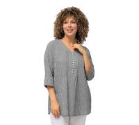 Ulla Popken Tunika Tunique, Schwarz, 66-68 Femme