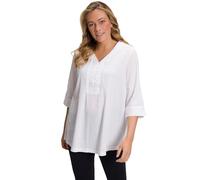 Ulla Popken Tunique Blouse, Blanche-Neige, 50-52 Femme