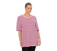 Ulla Popken Ulla Popken Damen Große Größen Übergrößen Plus Size Basic-Shirt, Rundhals, Streifen, Relaxed Chemise Femme (Lot de 1)