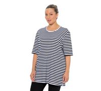 Ulla Popken Ulla Popken Damen Große Größen Übergrößen Plus Size Basic-Shirt, Rundhals, Streifen, Relaxed Chemise Femme (Lot de 1)
