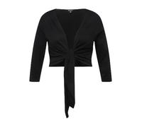 Ulla Popken T- Shirt boléro serré, Noir, 44 Femme