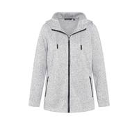 Ulla Popken Veste de survêtement gris clair / noir, Taille M-L