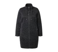 Ulla Popken Veste en polaire noir chiné, Taille M-L