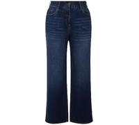 Ulla Popken, Weites Bein, 5-Pocket-schnitt, Komfortbund Jean Mary, Jambe Large, Coupe 5 Poches, Taille Confortable, Bleu, 48 Femmes