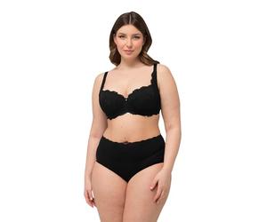 Ulla Popken Wire-Bra, Balconnet, Softcup, Lace Soutien-Gorge, Noir, 115D Femmes