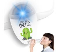 ULLA Rappel d'hydratation Intelligent pour Boire Plus d'eau, s'adapte à la Plupart des Bouteilles, Technologie d'éclairage Suit Lorsque Vous Vous hydratez - Cactus