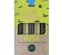 ULLAS Encens Bio - Parfum Ruda - Bâtons d'encens Faits à la Main - 100% Naturel - 25 g x 12 = 300 g