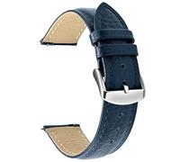 ULLCHRO Bracelet Montre en Cuir pour Homme avec Dégagement Rapide, 20mm Vintage, Laniere de Rechange en Plusieurs Couleurs, Bracelets de Montres (12mm, Bleu Marine)