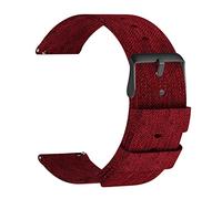 ULLCHRO Nylon Cinturini Orologi Orologi Bracciale Militari Esercito - 14mm, 16mm, 18mm, 20mm, 22mm Cinturino Orologio Fibbia Dell'acciaio Inossidabile (16mm, Wine Red)