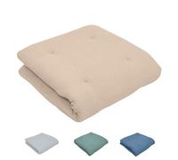 ULLENBOOM Couverture d'éveil pour bébé - Rembourrée - 100 x 100 cm - Sable (fabriquée dans l'UE) - 100 % coton Öko-Tex - Idéale comme tapis de parc et couverture de jeu