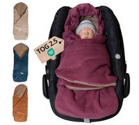 ULLENBOOM® Couverture nomade enveloppante bébé - idéale für siège auto & poussette, 0-9 mois, pour l’automne und l’hiver, Velours Côtelé Baie