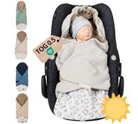 ULLENBOOM® Couverture Nomade enveloppante été bébé - siège Auto & Poussette, Nids d‘Ange, 0-9 Mois, Leo