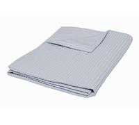 ULLENBOOM ® Couverture pour bébé 70x100 cm en gris (Made in EU) - Couverture pour bébé en coton et polaire ÖkoTex, convient pour la poussette ou comme couverture de jeu, motif gaufré