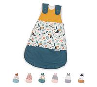 ULLENBOOM ® Gigoteuse bébé 0 à 3 mois, 56/62 Jungle (Made in EU) - Sac de couchage pour nouveau-né - Toute l'année pour le printemps, l'automne et l'hiver, sac de couchage bébé avec 2.5 TOG