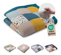 ULLENBOOM Tapis d'éveil pour bébé - 140 x 140 cm - 100 % matériaux Oeko-Tex - Fabriqué en UE - Épais et doux - Motif jungle - Idéal comme couverture de bébé, tapis d'éveil et couverture de jeu pour