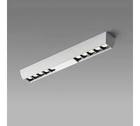ULLGO 40W Surface Mount Accent Spot Lighting Intérieur Minimaliste LED Plafond Projecteur Spots Directionnels Bande Linéaire Plafonniers for Chambre Salon Galerie (Color : Blanc-6000k)
