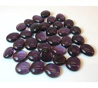Ullmannglass Galets en verre - Pierres décoratives - Petites pierres violettes - 200 g