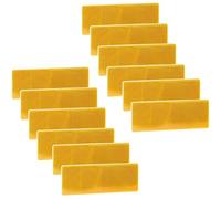 Ulluthu 12 PCS Catadioptres Rectangulaires, 14,5x5cm Réfléchissant Plaque D'Avertissement Ruban Autocollant Réflecteur de Vélo de Voiture Catadioptres de Sécurité pour Camion, Remorque, Caravane