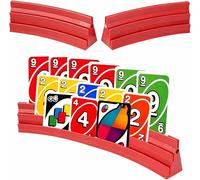 Ulluthu 4 PCS Support Carte à Jouer, Porte-Cartes à Jouer Support de Poker Peut être épissé Magnétique Support Carte à Jouer au Design Incurvé Porte Carte Enfant Jeux pour Les Enfants et Les Seniors