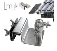 Ulluthu Cadre de Montage Support Caméra Gouttière en Acier Inoxydable, Support pour Caméra de Sécurité Solaire Support de Caméra Sécurité Résistant Aux Intempéries Fixation Camera Universel