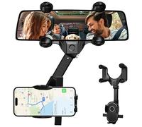 Ulluthu Support de Téléphone Voiture pour Rétroviseur, Support Téléphone Voiture Portable Support de Téléphone Universel Rotatif 360 Degrés Supports de Miroir Rétroviseur pour Tous Téléphones