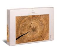 Ulmer Puzzleschmiede - Chronique en bois - Puzzle impossible avec 1000 pièces - Les anneaux annuels dans l'arbre comme puzzle impossible par la nature - Qualité Made in Germany
