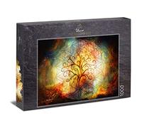 Ulmer Puzzleschmiede - Puzzle « Arbre de vie » - L'arbre de vie comme puzzle sophistiqué de 1000 pièces - L'arbre du monde Yggdrasil incarne le cosmos - Fabriqué en Allemagne