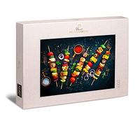 Ulmer Puzzleschmiede - Puzzle Barbecue Coloré 1000 Pièces - Moderne sur l'Alimentation et la Cuisine avec BBQ