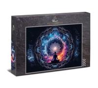 Ulmer Puzzleschmiede - Puzzle "Chakra" - Puzzle intense de 2000 pièces pour adultes - Motif méditatif avec symbole mandala, énergie de l'univers