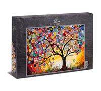 Ulmer Puzzleschmiede Puzzle de 2000 pièces « Symphonie des jeunes bourgeons » - Motif d'arbre merveilleusement créatif comme motif original des années 2000 avec modèle de boîte - Convient également