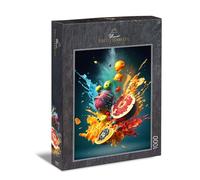 Ulmer Puzzleschmiede - Puzzle "Fast Fruit" de 1000 pièces - Original puzzle sur le thème d'une alimentation saine, avec des fruits colorés et des effets de couleur intenses