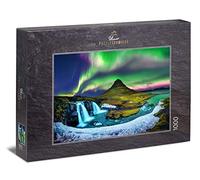 Ulmer Puzzleschmiede - Puzzle Kirkjufell - Puzzle 1000 pièces - Les aurores boréales au-Dessus de la célèbre Montagne Kirkjufell en Islande