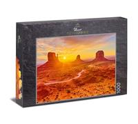 Ulmer Puzzleschmiede - Puzzle Monument Valley: Puzzle 1000 pièces - Casse-tête représentant Le célèbre Paysage du Far West Entre l'Utah et l'Arizona, aux États-Unis.