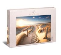 Ulmer Puzzleschmiede Puzzle paysage de 1000 pièces « Mer Baltique pour toujours » - Le chemin doux vers la plage éveille le désir de vivre au bord de la mer - Puzzle de 1000 pièces de qualité
