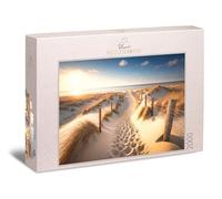 Ulmer Puzzleschmiede Puzzle paysage de 2000 pièces « Mer Baltique pour toujours » - Le chemin doux vers la plage éveille le désir de vivre au bord de la mer