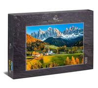 Ulmer Puzzleschmiede - Puzzle Sainte Madeleine - Puzzle 1000 pièces - Un Village de Montagne pittoresque Devant Le Panorama du Groupe Geisler près de Bolzano dans Le Tyrol du Sud
