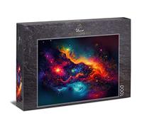Ulmer Puzzleschmiede - Puzzle spatial « poussière d'étoiles » - Puzzle de 1000 pièces avec motif étoilé et galaxie - Qualité du puzzle fabriqué en Allemagne - Univers, cosmos, mondes fantastiques