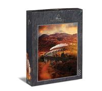 Ulmer Puzzleschmiede - Puzzle « Viaduc de Glenfinnan » - Puzzle pittoresque de 500 pièces d'Écosse - Le viaduc ferroviaire dans les Highlands d'Écosse - Un motif de film connu comme puzzle