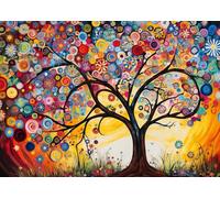 Ulmer Puzzleschmiede - « Symphonie des jeunes bourgeons » - Puzzle de 1000 pièces - Motif d'arbre créatif - Convient également pour les débutants en puzzle - Qualité fabriquée en Allemagne