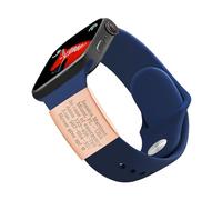 Uloveido personnalisé rose or libre gravé nom logo tag pour Sport bracelet de montre intelligente y4313