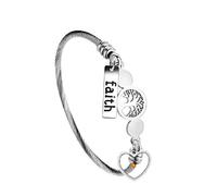 Uloveido Y1029 Bracelet jonc torsadé en acier inoxydable plaqué or rose avec arbre de vie et graines de moutarde pour femmes et filles, Acier inoxydable, Sans pierre précieuse